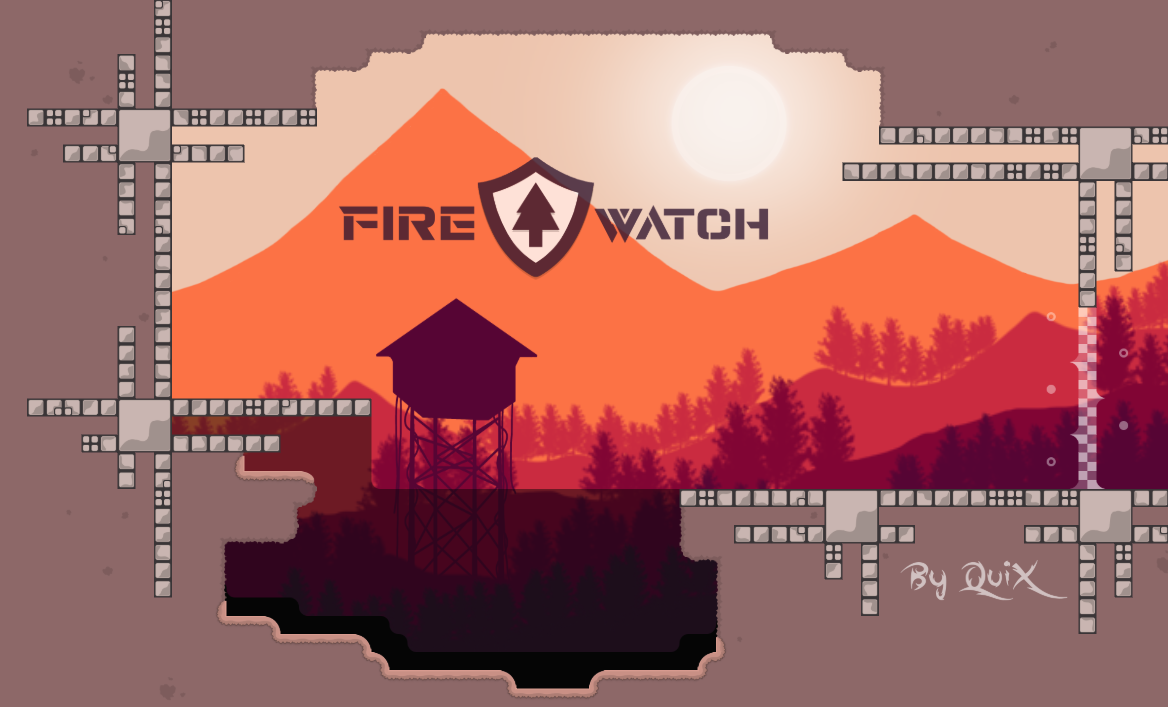 DDNet map 'Firewatch' by Quix